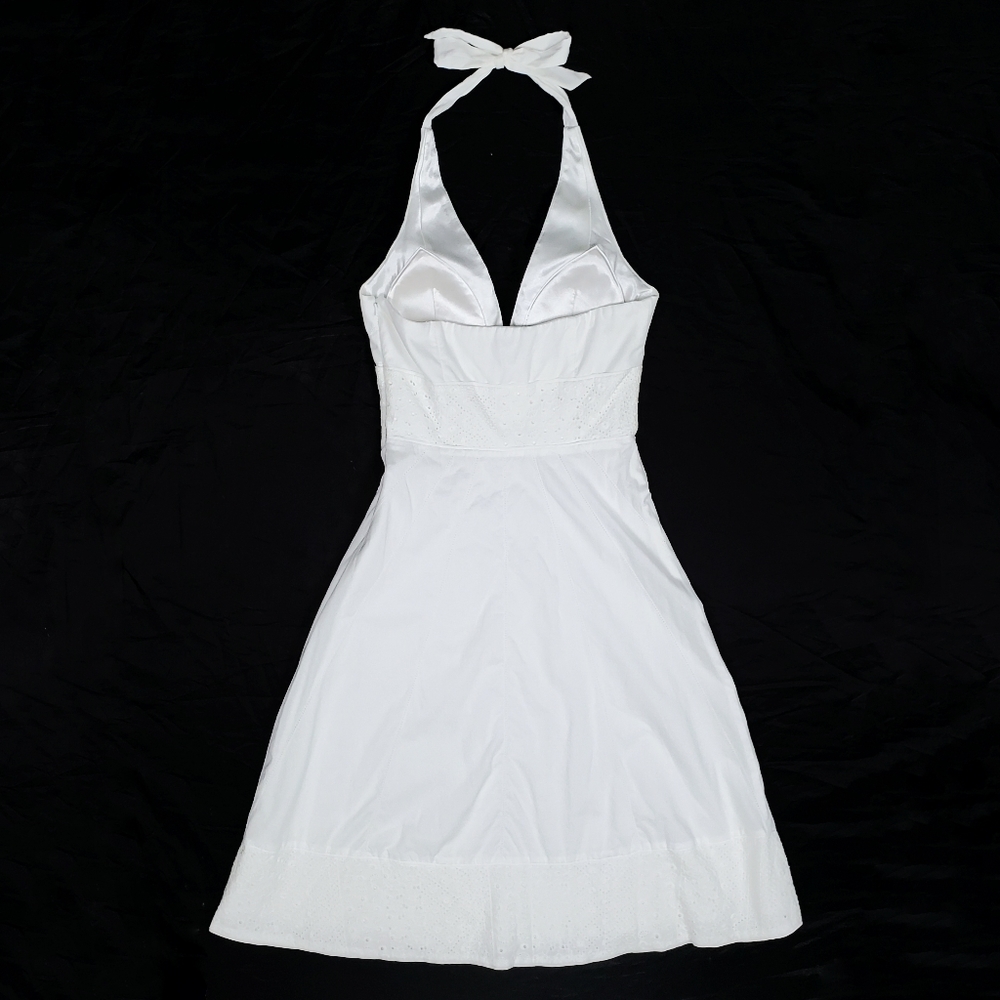 White House Black Market White Halter Midi Dress - Picture 5 of 11